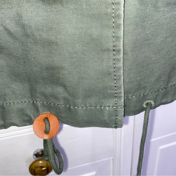 Women’s Abercrombie & Fitch Army Green Utility Jacket Longline Size S - Picture 3 of 4